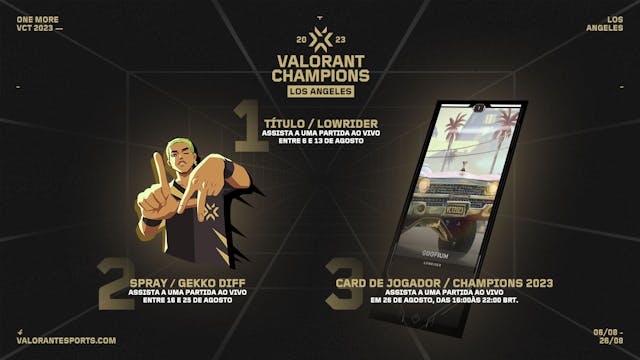 VALORANT Champions 2023: transmissão terá drops exclusivos